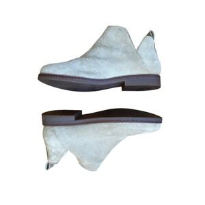 Hush Puppies Mazin Cayto Tan Suede V-Cut Ankle Boots Womens 10 Wide